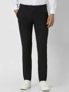 Van Heusen Men Checked Slim Fit Formal Trousers