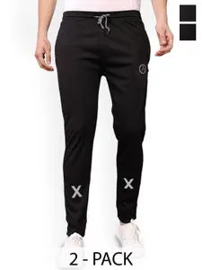 Moda Rapido Men Pack Of 2 Mid-Rise Joggers