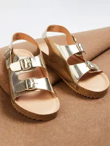 Fame Forever by Lifestyle Girls Embellished Open Toe Flats