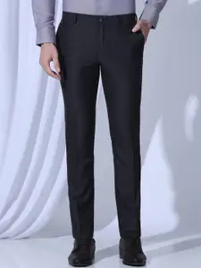 Blackberrys Men Slim Fit Low-Rise Formal Trousers