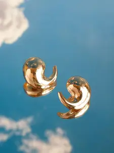 Priyaasi Gold Plated Contemporary Studs Earrings