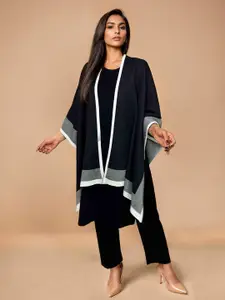 trueBrowns Women Printed Woollen Shrug