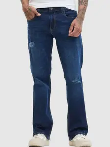 Snitch Men Classic Mildly Distressed Light Fade Stretchable Jeans