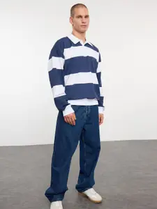 Trendyol Men Striped Sweatshirt