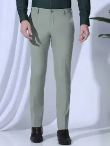 Blackberrys Men B91 Slim Fit Low-Rise Formal Trousers