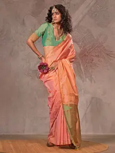 Saree mall Woven Design Zari Pure Silk Jamdani Sarees