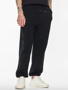 Snitch Men Pure Cotton Mid Rise Joggers