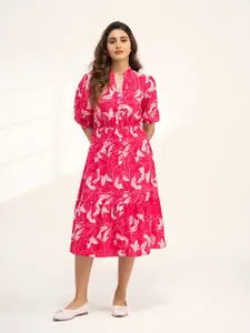DressBerry Women Floral Printed Fit & Flare Dress