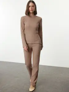 Trendyol Round Neck Top And Trousers
