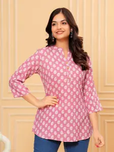 KALINI Cotton Ethnic Motifs Printed Kurti