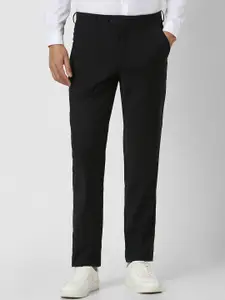 Van Heusen Men Solid Regular Fit Formal Trousers