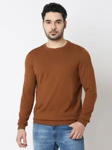 SPYKAR Men Raw Edge Slim Fit T-shirt