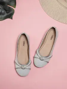 toothless Girls Embellished Ballerinas Flats with Bows