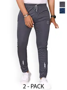 Moda Rapido Men Pack Of 2 Regular Fit Mid Rise Joggers