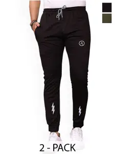 Moda Rapido Men Pack Of 2 Mid Rise Regular Fit Joggers