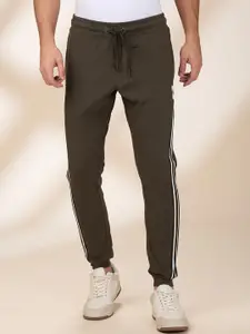 Being Human Men Striped Cotton Slim Fit Joggers