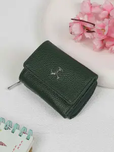 Mochi Women Textured Three Fold Wallet