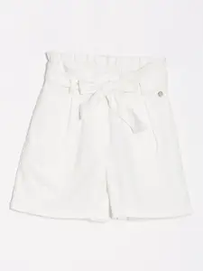 Allen Solly Junior Girls Pure Cotton Mid-Rise Shorts