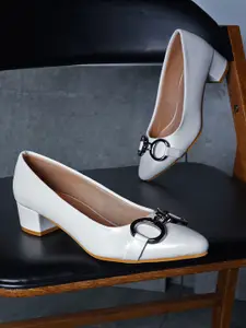 DressBerry PU Block Pumps