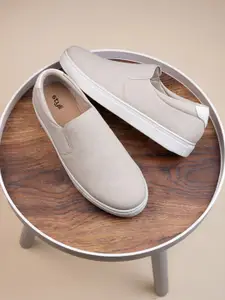 Styli Men Solid Slip On Double Padded Casual Shoes