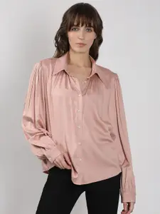 Vero Moda Women Spread Collar Solid Casual Shirt