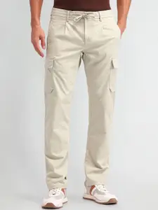 Arrow Sport Men Classic Regular Fit Mid-Rise Pleated Cargos