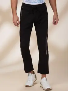 Being Human Men Printed Mid-Rise Cotton Track Pants