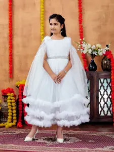 Sangria Girls Embellished Net Gown