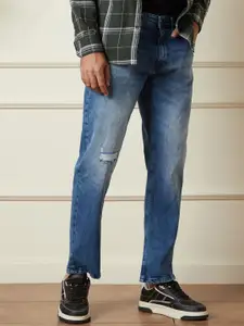 WROGN Men Comfort Relaxed Fit Mildly Distressed Heavy Fade Jeans