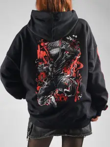 COMICSENSE Women Dandadan Anime Awkward Fellow Printed Oversized Sweatshirt