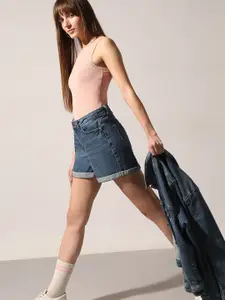 Vero Moda Women Round Neck Fitted Top