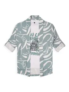 CHARCHIT Boys Typography Printed Cotton T-Shirt With Shrug