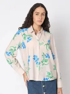Vero Moda Women Spread Collar Floral Printed Casual Shirt