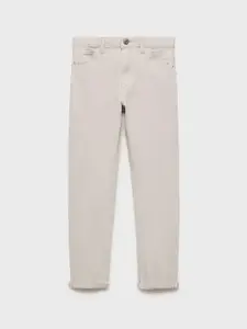 Mango Kids Boys Straight Fit Denim Trousers