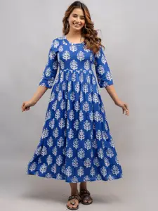 Mialo fashion Printed Maxi Maternity Ethnic Dress