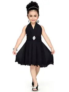 Sangria Girls Self Designed Frock