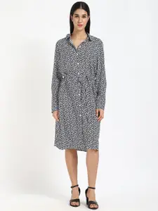 Tommy Hilfiger Women Floral Printed Shirt Dress with Belt