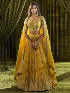 Alaya Advani Embroidered Beads and Stones Ready to Wear Lehenga & Blouse With Dupatta