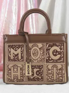 Mochi PU Structured Satchel with Cut Work