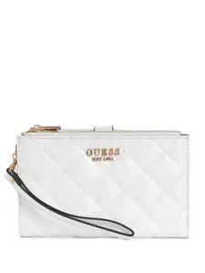 GUESS Women Laurel Textured PU Two Fold Wallet