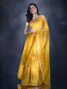 Alaya Advani Embroidered Ready to Wear Lehenga & Blouse With Dupatta