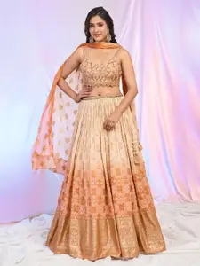 Alaya Advani Embroidered Ready to Wear Lehenga & Blouse With Dupatta