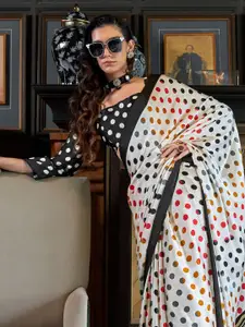 Saree mall Polka Dot Patola Sarees