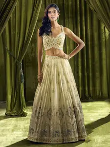 Alaya Advani Embroidered Beads and Stones Ready to Wear Lehenga & Blouse With Dupatta