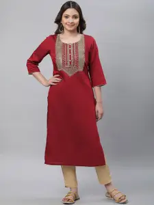 AURELIA Women Mirror Work Kurta