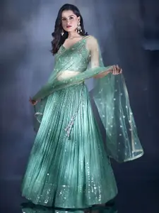 Alaya Advani Embroidered Thread Work Ready to Wear Lehenga & Blouse With Dupatta