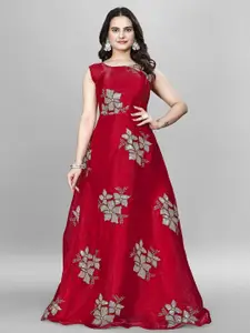 APNISHA Women Embellished Fit & Flare Maxi Dress