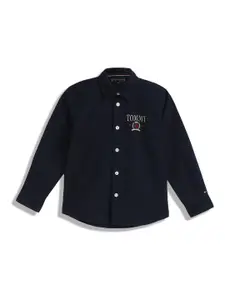 Tommy Hilfiger Boys Classic Opaque Printed Casual Shirt