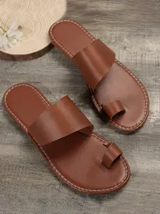 Jbarg Women Open Toe One Toe Flats