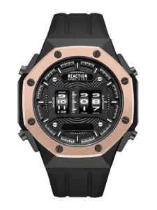 REACTION KENNETH COLE Men Textured Dial & Reset Time Watch KRWGQ0069603
